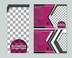 trifold broschyr vektor mall design