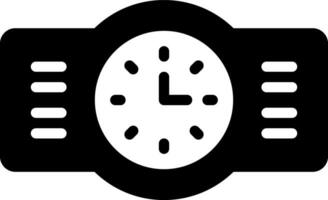 solide Symbol zum analog vektor