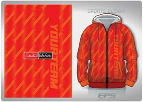 vektor sporter skjorta bakgrund image.orange sicksack- diagonal Ränder mönster design, illustration, textil- bakgrund för sporter lång ärm luvtröja, jersey luvtröja