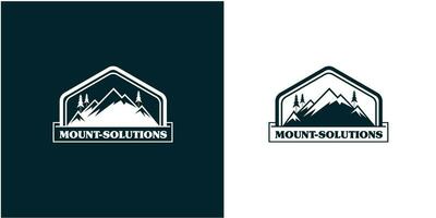 Berg Logo, zum Reise Abenteuer Unternehmen Logo, Vektor Illustration