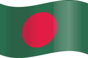 bangladesh nationell flagga i vektor