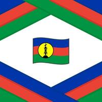 ny Kaledonien flagga abstrakt bakgrund design mall. ny Kaledonien oberoende dag baner social media posta. mall vektor