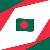 bangladesh flagga abstrakt bakgrund design mall. bangladesh oberoende dag baner social media posta. bangladesh vektor