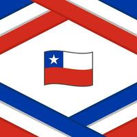 Chile Flagge abstrakt Hintergrund Design Vorlage. Chile Unabhängigkeit Tag Banner Sozial Medien Post. Chile Vorlage vektor