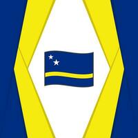 Curacao Flagge abstrakt Hintergrund Design Vorlage. Curacao Unabhängigkeit Tag Banner Sozial Medien Post. Curacao Hintergrund vektor