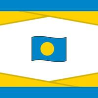 Palau Flagge abstrakt Hintergrund Design Vorlage. Palau Unabhängigkeit Tag Banner Sozial Medien Post. Palau Vektor