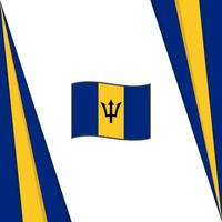 Barbados Flagge abstrakt Hintergrund Design Vorlage. Barbados Unabhängigkeit Tag Banner Sozial Medien Post. Barbados Flagge vektor