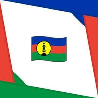 Neu Kaledonien Flagge abstrakt Hintergrund Design Vorlage. Neu Kaledonien Unabhängigkeit Tag Banner Sozial Medien Post. Unabhängigkeit Tag vektor