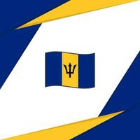 Barbados Flagge abstrakt Hintergrund Design Vorlage. Barbados Unabhängigkeit Tag Banner Sozial Medien Post. Barbados vektor