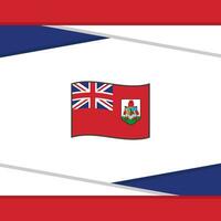 Bermudas Flagge abstrakt Hintergrund Design Vorlage. Bermudas Unabhängigkeit Tag Banner Sozial Medien Post. Bermudas Vektor