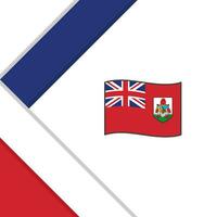 Bermudas Flagge abstrakt Hintergrund Design Vorlage. Bermudas Unabhängigkeit Tag Banner Sozial Medien Post. Bermudas Illustration vektor