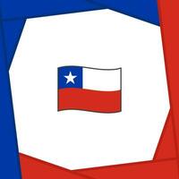 Chile Flagge abstrakt Hintergrund Design Vorlage. Chile Unabhängigkeit Tag Banner Sozial Medien Post. Chile Banner vektor