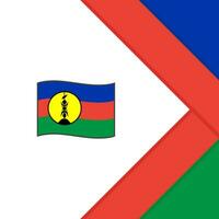ny Kaledonien flagga abstrakt bakgrund design mall. ny Kaledonien oberoende dag baner social media posta. tecknad serie vektor