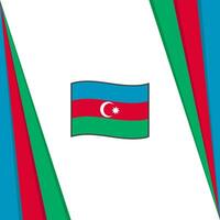 azerbaijan flagga abstrakt bakgrund design mall. azerbaijan oberoende dag baner social media posta. azerbaijan flagga vektor