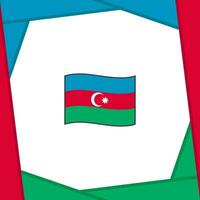 azerbaijan flagga abstrakt bakgrund design mall. azerbaijan oberoende dag baner social media posta. azerbaijan baner vektor