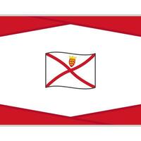Jersey Flagge abstrakt Hintergrund Design Vorlage. Jersey Unabhängigkeit Tag Banner Sozial Medien Post. Jersey Vektor