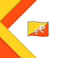 bhutan flagga abstrakt bakgrund design mall. bhutan oberoende dag baner social media posta. bhutan illustration vektor