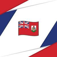 Bermudas Flagge abstrakt Hintergrund Design Vorlage. Bermudas Unabhängigkeit Tag Banner Sozial Medien Post. Bermudas vektor