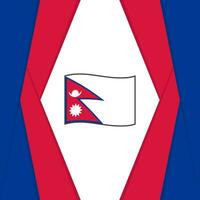nepal flagga abstrakt bakgrund design mall. nepal oberoende dag baner social media posta. nepal bakgrund vektor