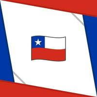 Chile Flagge abstrakt Hintergrund Design Vorlage. Chile Unabhängigkeit Tag Banner Sozial Medien Post. Chile Unabhängigkeit Tag vektor
