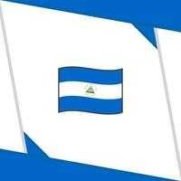 Nicaragua Flagge abstrakt Hintergrund Design Vorlage. Nicaragua Unabhängigkeit Tag Banner Sozial Medien Post. Nicaragua Unabhängigkeit Tag vektor