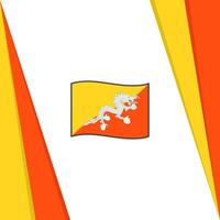 bhutan flagga abstrakt bakgrund design mall. bhutan oberoende dag baner social media posta. bhutan flagga vektor