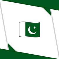 pakistan flagga abstrakt bakgrund design mall. pakistan oberoende dag baner social media posta. pakistan oberoende dag vektor