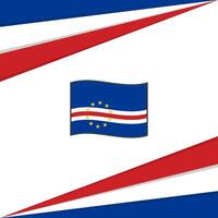 Kap verde Flagge abstrakt Hintergrund Design Vorlage. Kap verde Unabhängigkeit Tag Banner Sozial Medien Post. Kap verde Design vektor