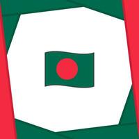 bangladesh flagga abstrakt bakgrund design mall. bangladesh oberoende dag baner social media posta. bangladesh baner vektor