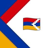 artsakh Flagge abstrakt Hintergrund Design Vorlage. artsakh Unabhängigkeit Tag Banner Sozial Medien Post. artsakh Illustration vektor