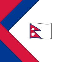 nepal flagga abstrakt bakgrund design mall. nepal oberoende dag baner social media posta. nepal illustration vektor