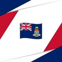 Cayman Inseln Flagge abstrakt Hintergrund Design Vorlage. Cayman Inseln Unabhängigkeit Tag Banner Sozial Medien Post. Cayman Inseln vektor