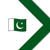 pakistan flagga abstrakt bakgrund design mall. pakistan oberoende dag baner social media posta. pakistan tecknad serie vektor