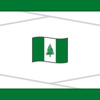 Norfolk Insel Flagge abstrakt Hintergrund Design Vorlage. Norfolk Insel Unabhängigkeit Tag Banner Sozial Medien Post. Norfolk Insel Vektor