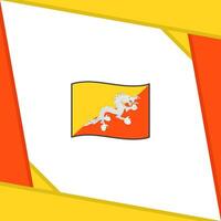 bhutan flagga abstrakt bakgrund design mall. bhutan oberoende dag baner social media posta. bhutan oberoende dag vektor