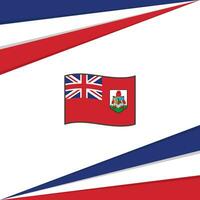 Bermudas Flagge abstrakt Hintergrund Design Vorlage. Bermudas Unabhängigkeit Tag Banner Sozial Medien Post. Bermudas Design vektor