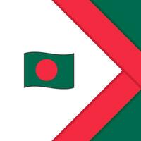 Bangladesch Flagge abstrakt Hintergrund Design Vorlage. Bangladesch Unabhängigkeit Tag Banner Sozial Medien Post. Bangladesch Karikatur vektor