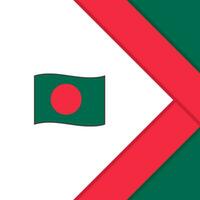 bangladesh flagga abstrakt bakgrund design mall. bangladesh oberoende dag baner social media posta. bangladesh tecknad serie vektor