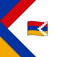 nagorno karabakh flagga abstrakt bakgrund design mall. nagorno karabakh oberoende dag baner social media posta. nagorno karabakh illustration vektor
