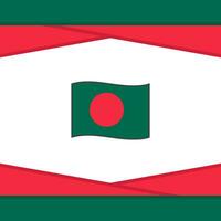 bangladesh flagga abstrakt bakgrund design mall. bangladesh oberoende dag baner social media posta. bangladesh vektor