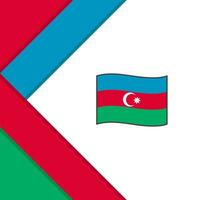 azerbaijan flagga abstrakt bakgrund design mall. azerbaijan oberoende dag baner social media posta. azerbaijan illustration vektor