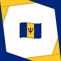 Barbados Flagge abstrakt Hintergrund Design Vorlage. Barbados Unabhängigkeit Tag Banner Sozial Medien Post. Barbados Banner vektor