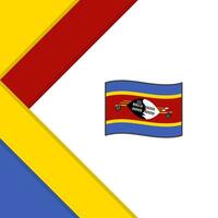 eswatini Flagge abstrakt Hintergrund Design Vorlage. eswatini Unabhängigkeit Tag Banner Sozial Medien Post. eswatini Illustration vektor