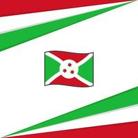 Burundi Flagge abstrakt Hintergrund Design Vorlage. Burundi Unabhängigkeit Tag Banner Sozial Medien Post. Burundi Design vektor