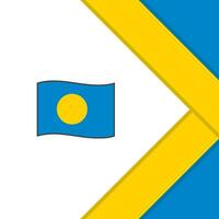 Palau Flagge abstrakt Hintergrund Design Vorlage. Palau Unabhängigkeit Tag Banner Sozial Medien Post. Palau Karikatur vektor