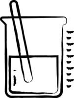 Chemie Tasse Hand gezeichnet Vektor Illustration