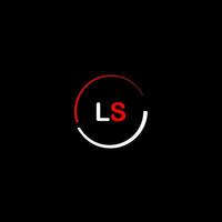 ls kreativ modern brev logotyp design mall vektor