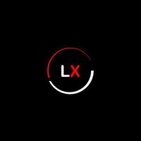 lx kreativ modern Briefe Logo Design Vorlage vektor