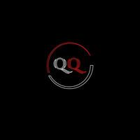qq kreativ modern brev logotyp design mall vektor