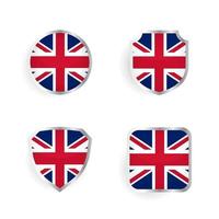 Storbritanniens landsmärke och etikettsamling vektor